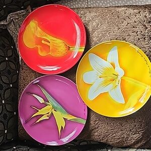 Givenchy Floral Plates Set of 3